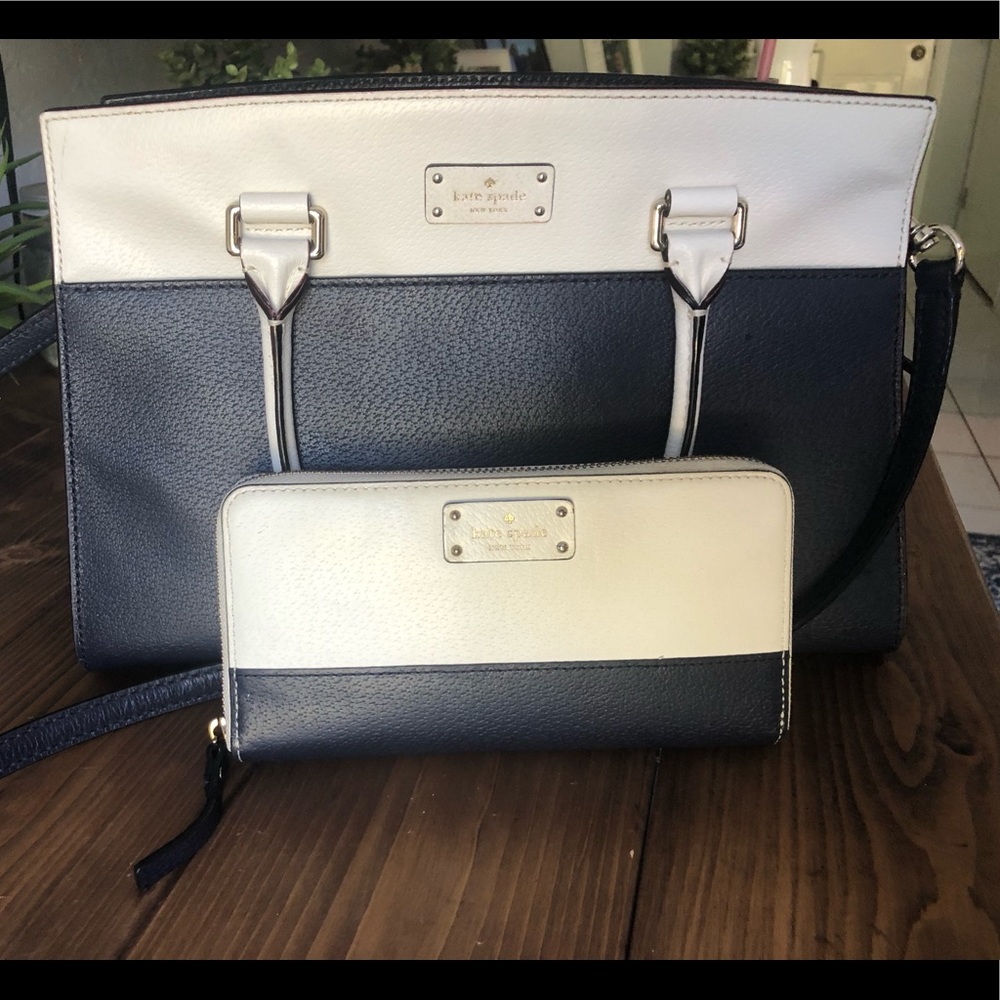 Kate spade over the shoulder bag with matching wallet